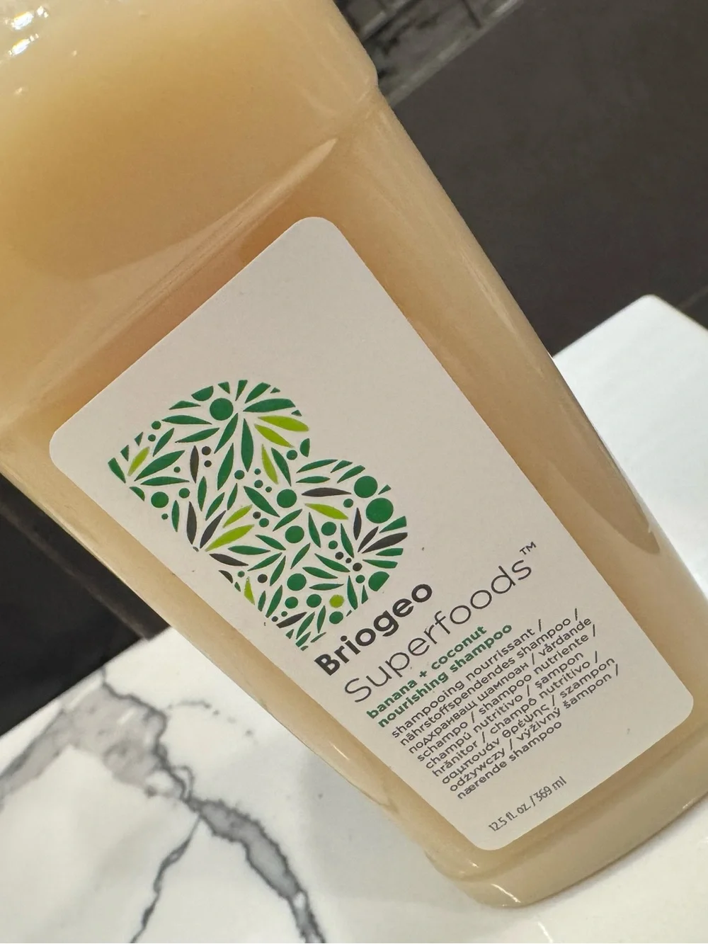Briogeo Superfoods Banana + Coconut Nourishing Shampoo 12.5 oz | New
